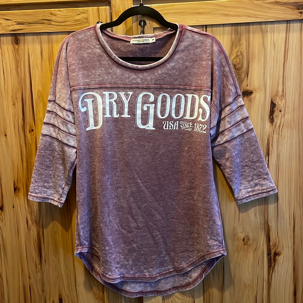 Dry Goods 3/4 sleeve lightweight sweatshirt